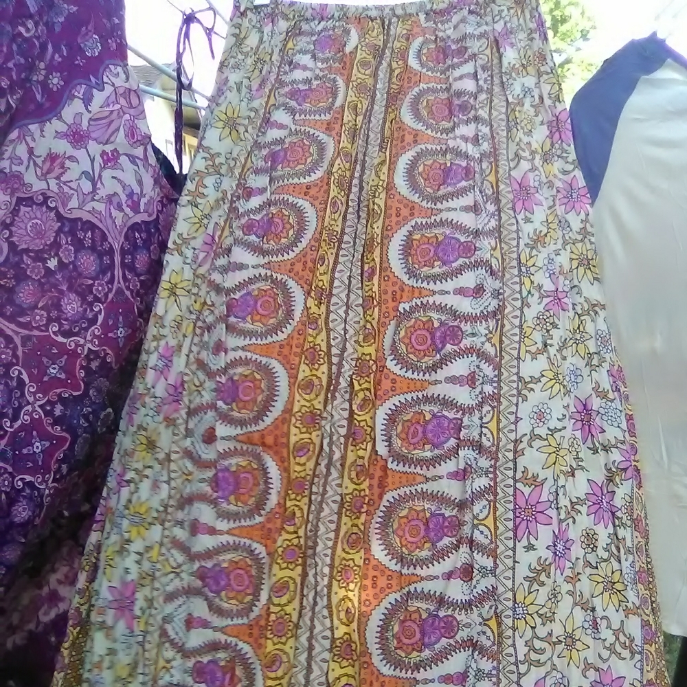 Beautiful Rare Vintage Spell Boho Blossom skirt - Picture 8 of 9